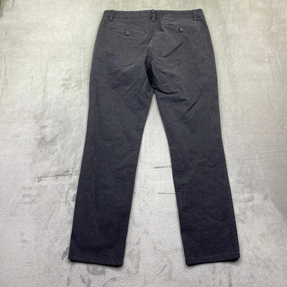 Bonobos Tailored Chino Men Sz 32 Charcoal Gray Tessuti di Sondrio Italian Fabric